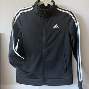 adidas Black Jacket with White Trim